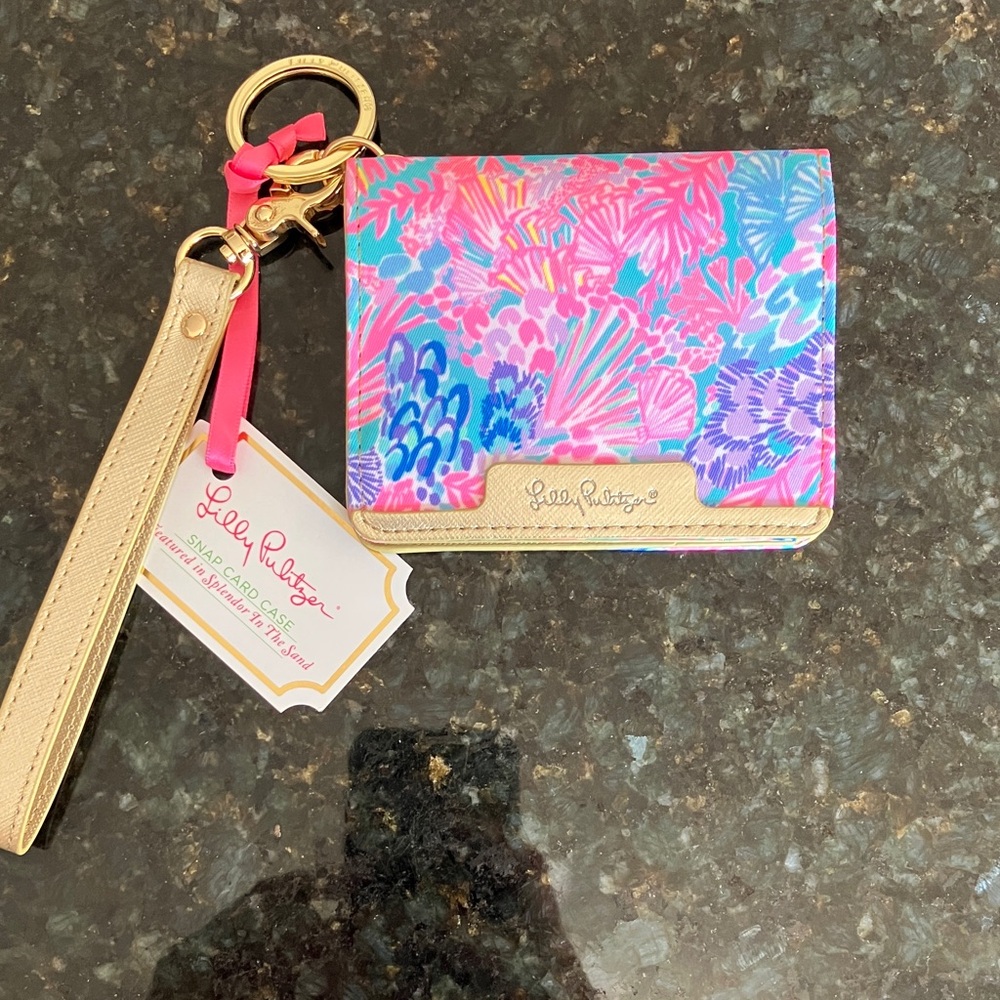 Lilly Pulitzer Pink and Blue Floral Wallet